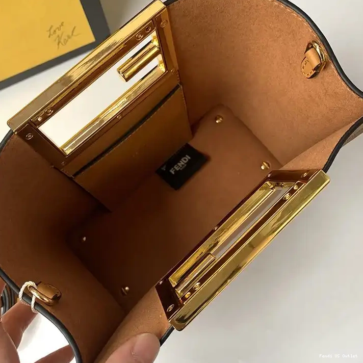 Cheap Fendi In Bag Small Brown Leather Way Calf 0324 HOT SALE